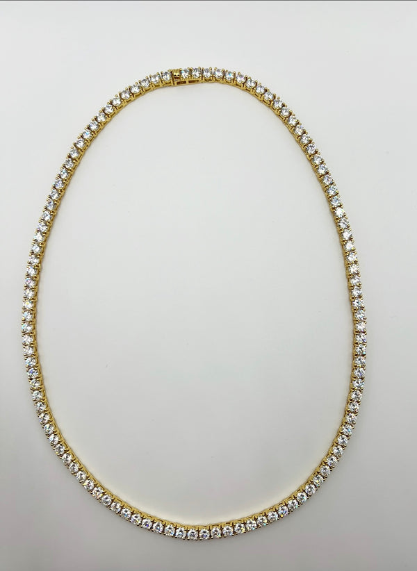 The PowHERful Tennis Necklace - Gold