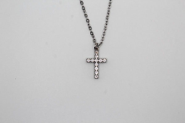 Vivid Theophany Cross of Light Necklace (18K White Gold Plated) | Spiritual Necklace for Daily Inspiration